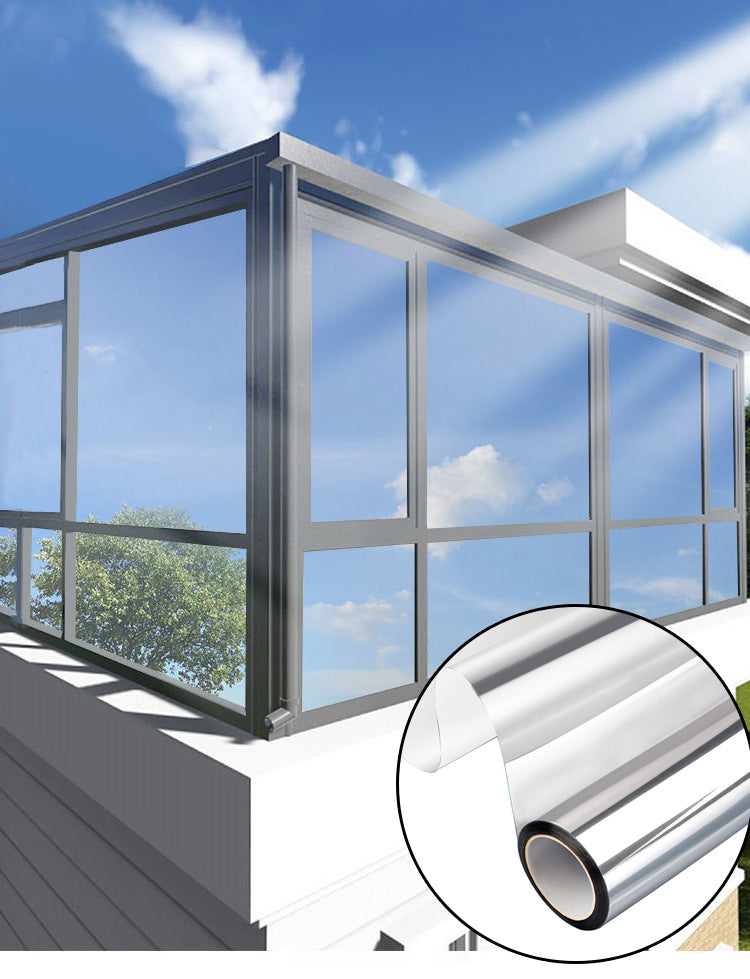 Premium one-way mirror window film: privacy, sun protection &amp; heat regulation 